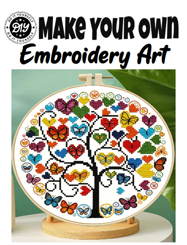DIY Tree of Life Embroidery Art