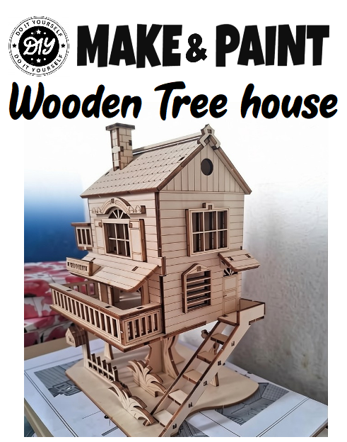 DIY Make & Paint Wooden Treehouse