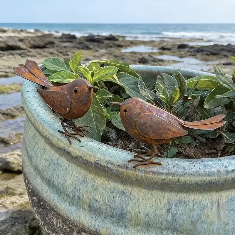 Rustic Metal Birds