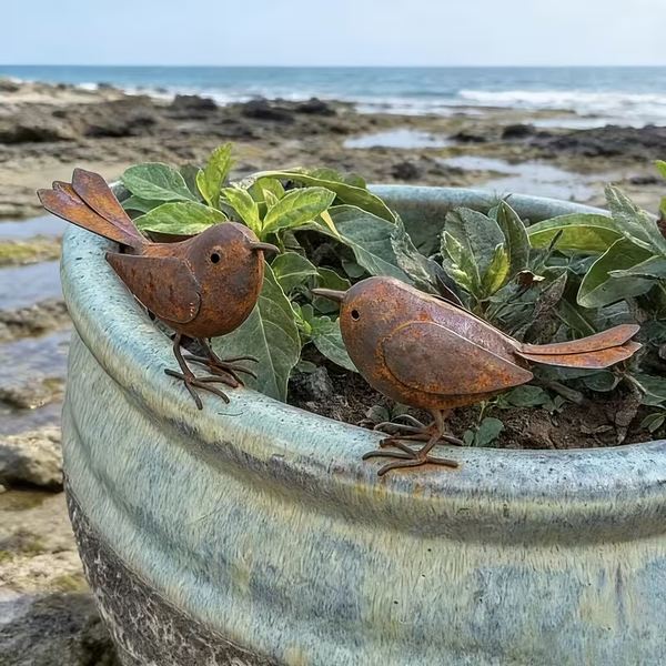 Rustic Metal Birds
