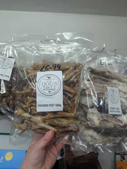 The Dog's Deli 500g Dried Chicken feet