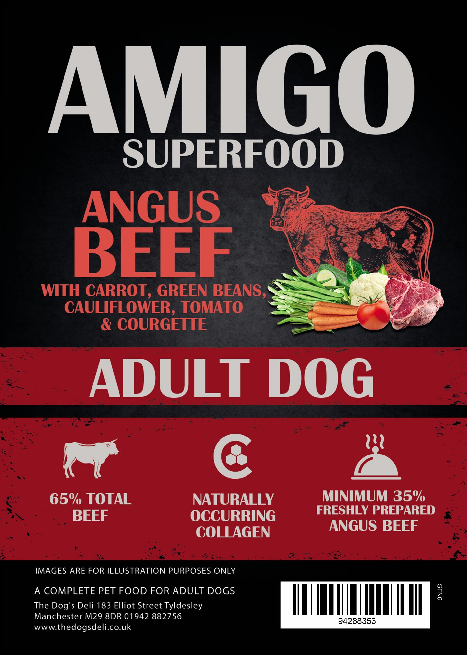 Amigo Superfood Angus Beef - Adult dog