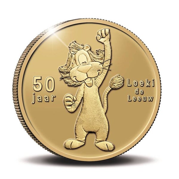 Nederland 2022 50 jaar Loeki de Leeuw penning GOUD 1 ounce