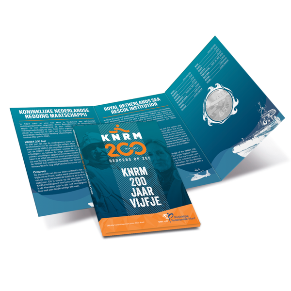 5 euro Nederland 2024 KNRM 200 Jaar Vijfje ZILVER PROOF