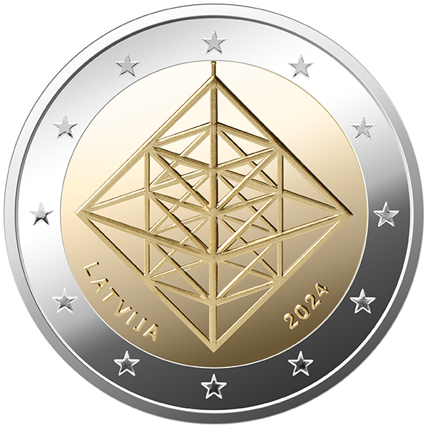 2 euro Letland 2024 Puzuris UNC