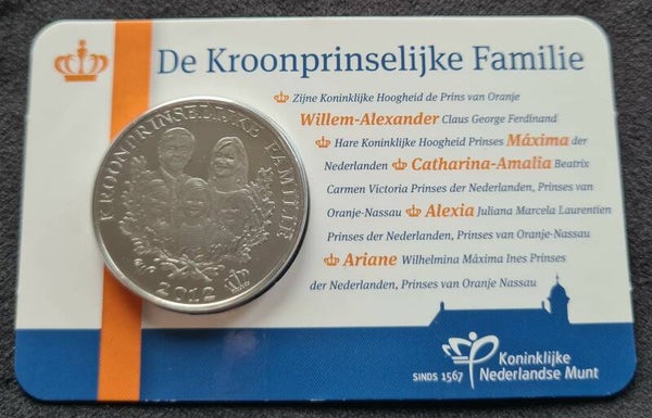 Nederland 2012 De Kroonprinselijke Familiepenning coincard BU