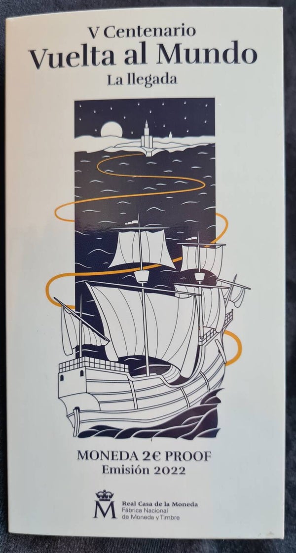 2 euro Spanje 2022 Juan Sebastian Elcano PROOF