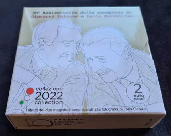 2 euro Italië 2022 Falcone en Borsellino PROOF