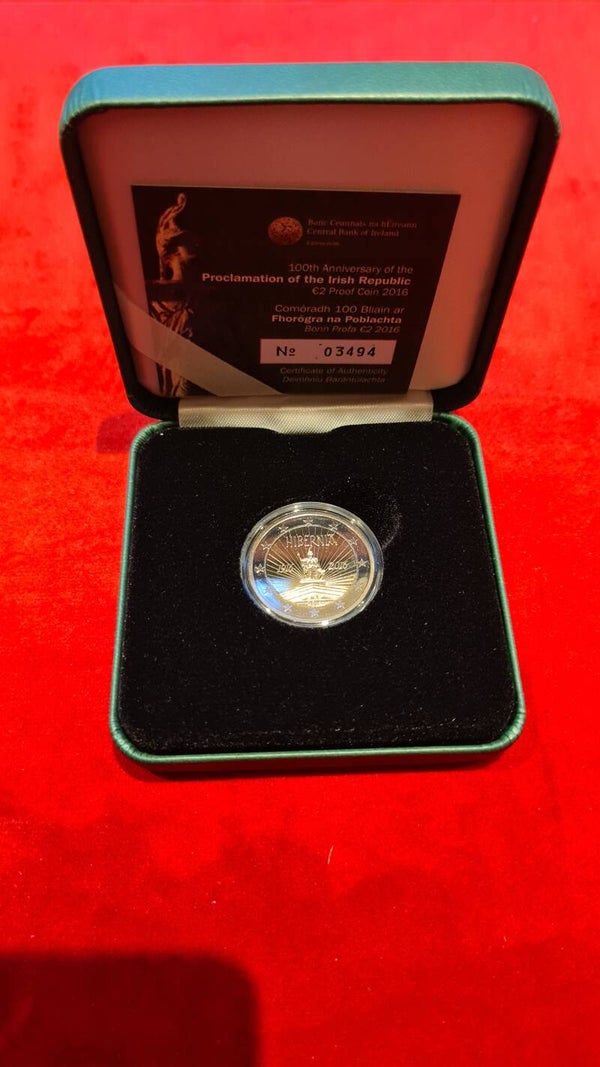 2 euro Ierland 2016 100 jaar Paasopstand PROOF