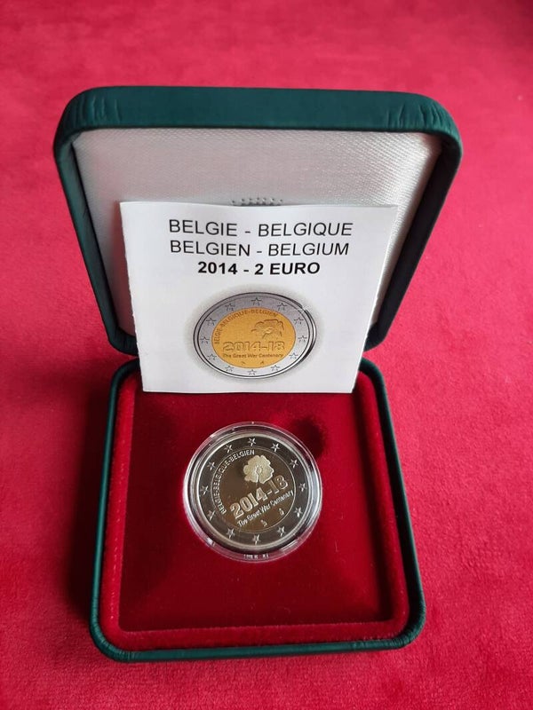 2 euro Belgie 2014 Einde eerste wereldoorlog PROOF