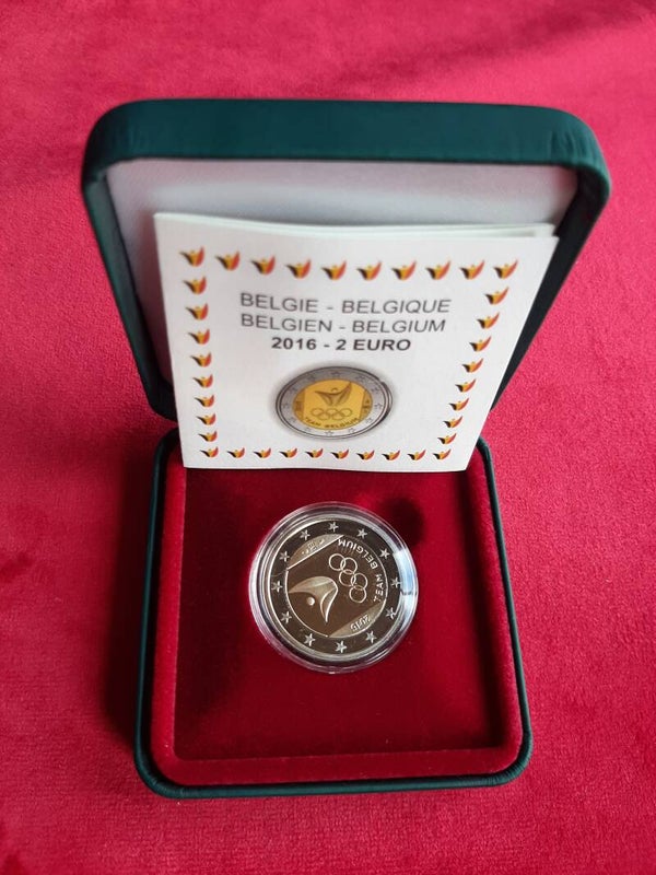 2 euro België 2016 Olympische Spelen Rio de Janeiro PROOF