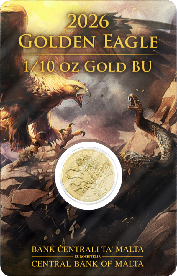 10 euro Malta 2026 Golden Eagle 1/10 oz Goud BU