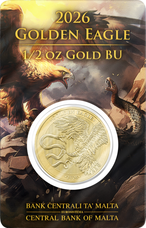 50 euro Malta 2026 Golden Eagle 1/2 oz Goud BU