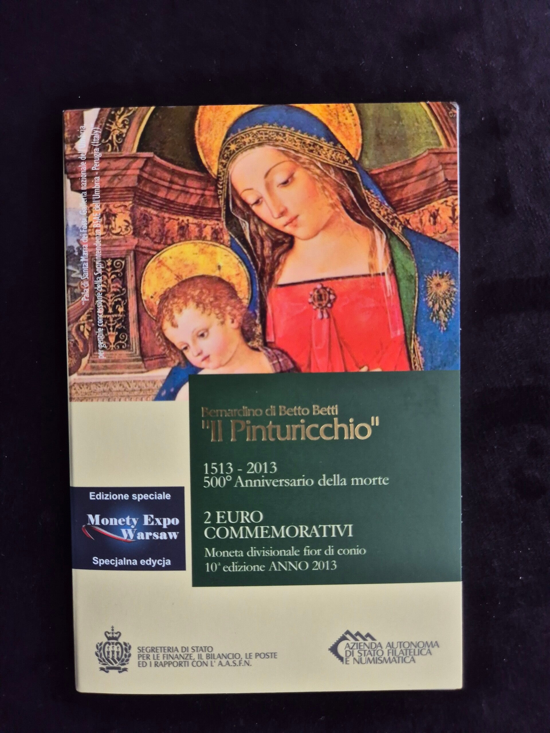 2 euro San Marino 2013 Pinturicchio - Warschau editie BU blister