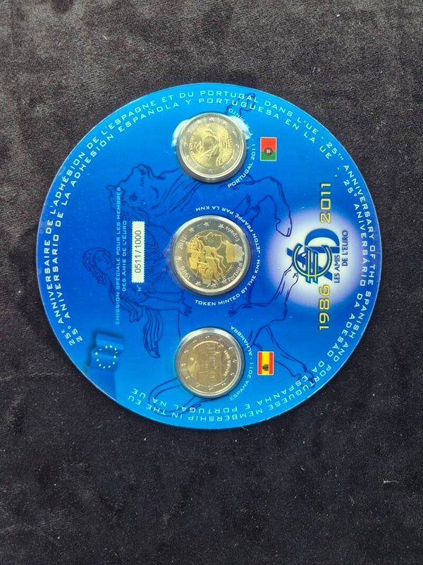 2 euro Spanje / Portugal 2011 Pinto - Alhambra - Les Amis de L'Euro coincard