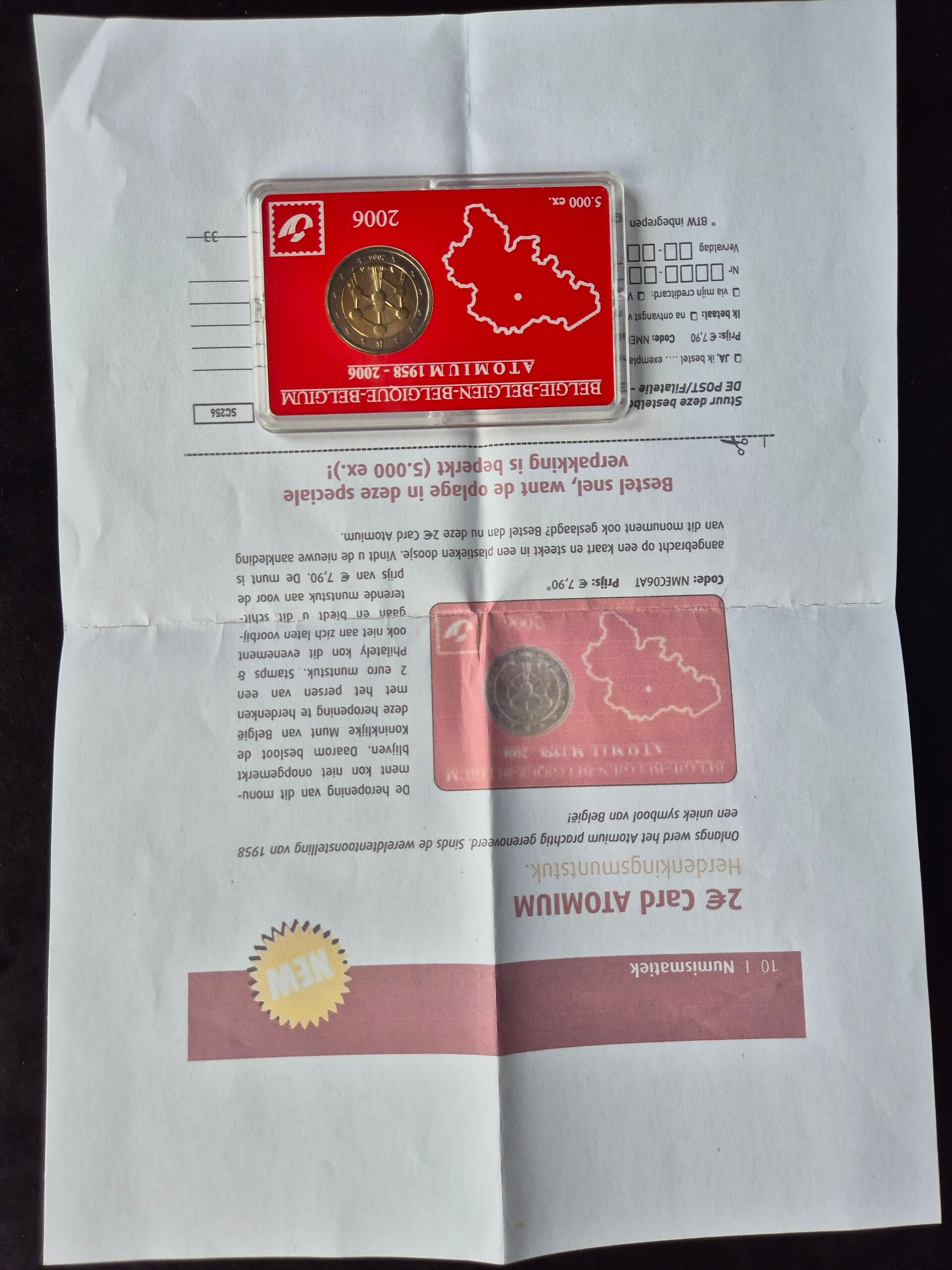 2 euro Belgie 2006 Atomium UNC coincard