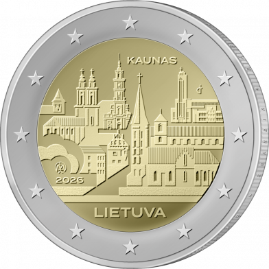 2 euro Litouwen 2026 Kaunas UNC