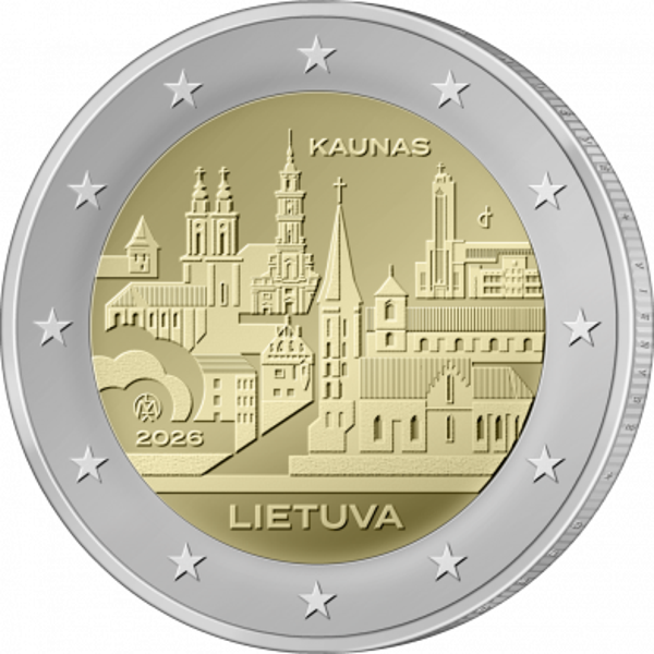 2 euro Litouwen 2026 Kaunas UNC