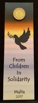 2 euro Malta 2017 From Children in Solidarity Peace coincard BU