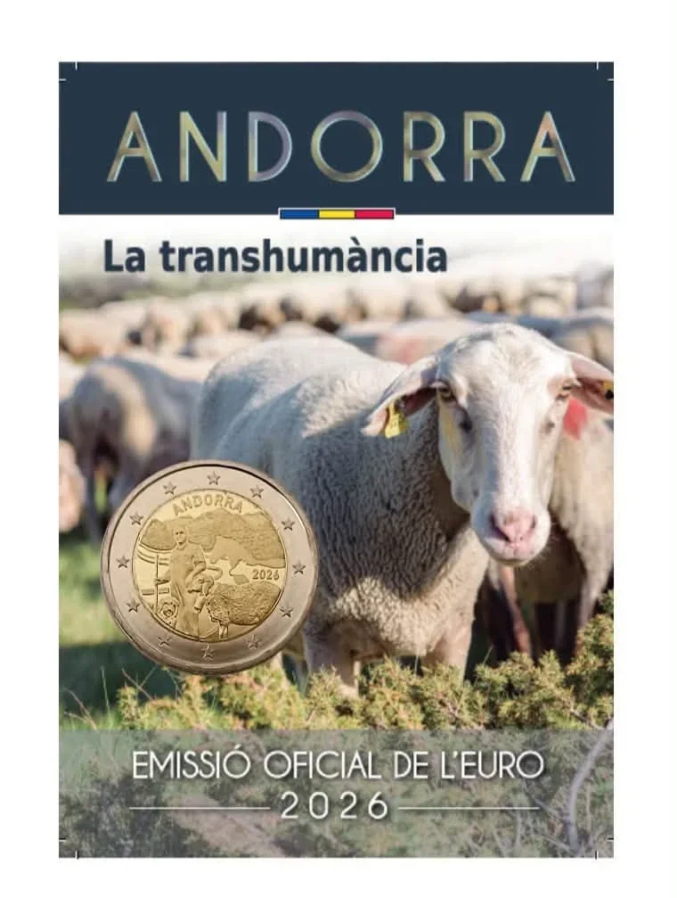 2 euro Andorra 2026 Transhumantie BU blister