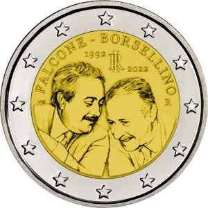 2 euro Italië 2022 Falcone en Borsellino UNC