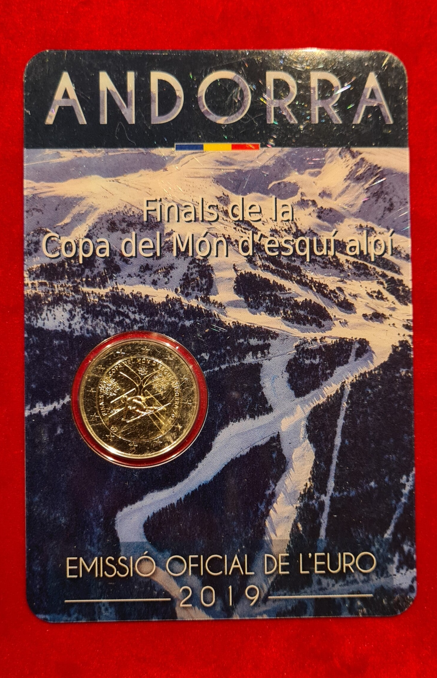 2 euro Andorra 2019 Alpineskiën BU blister