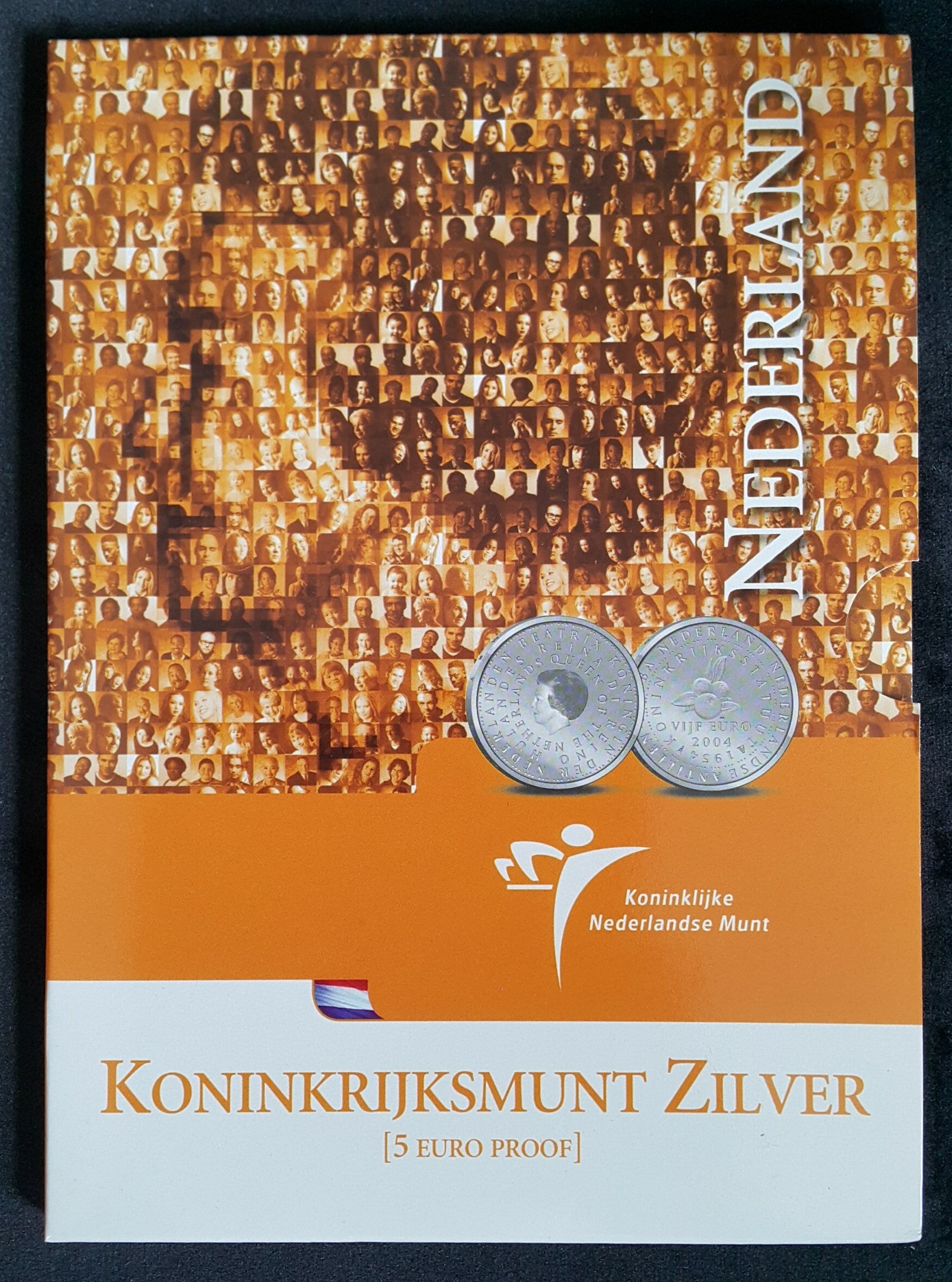 Nederland 2004 Koninkrijksmunt vijfje zilver PROOF (5 euro)