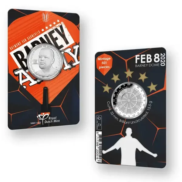 Nederland 2020 Raymond van Barneveld penning in blister