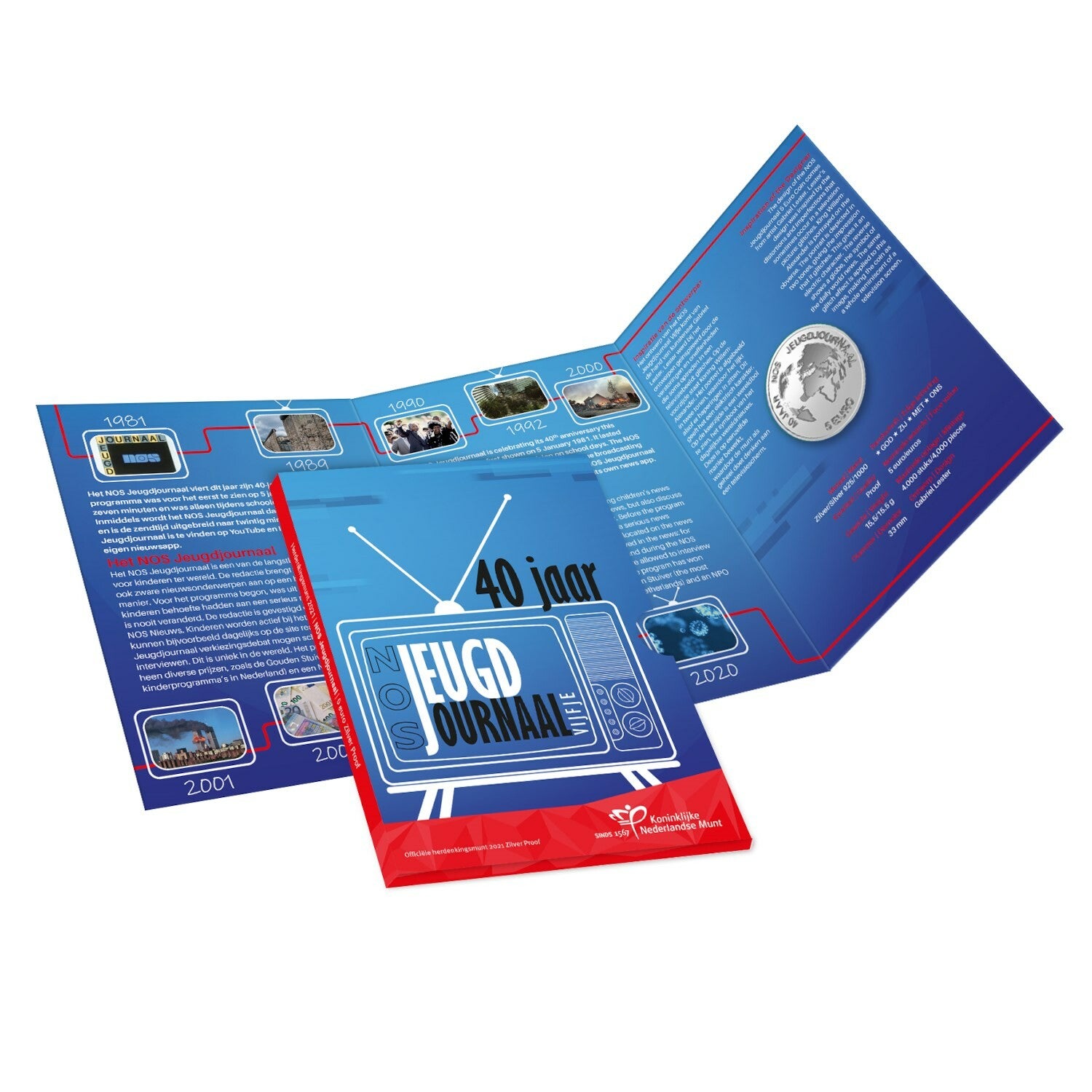 Nederland 2021 NOS Jeugdjournaal Vijfje zilver PROOF