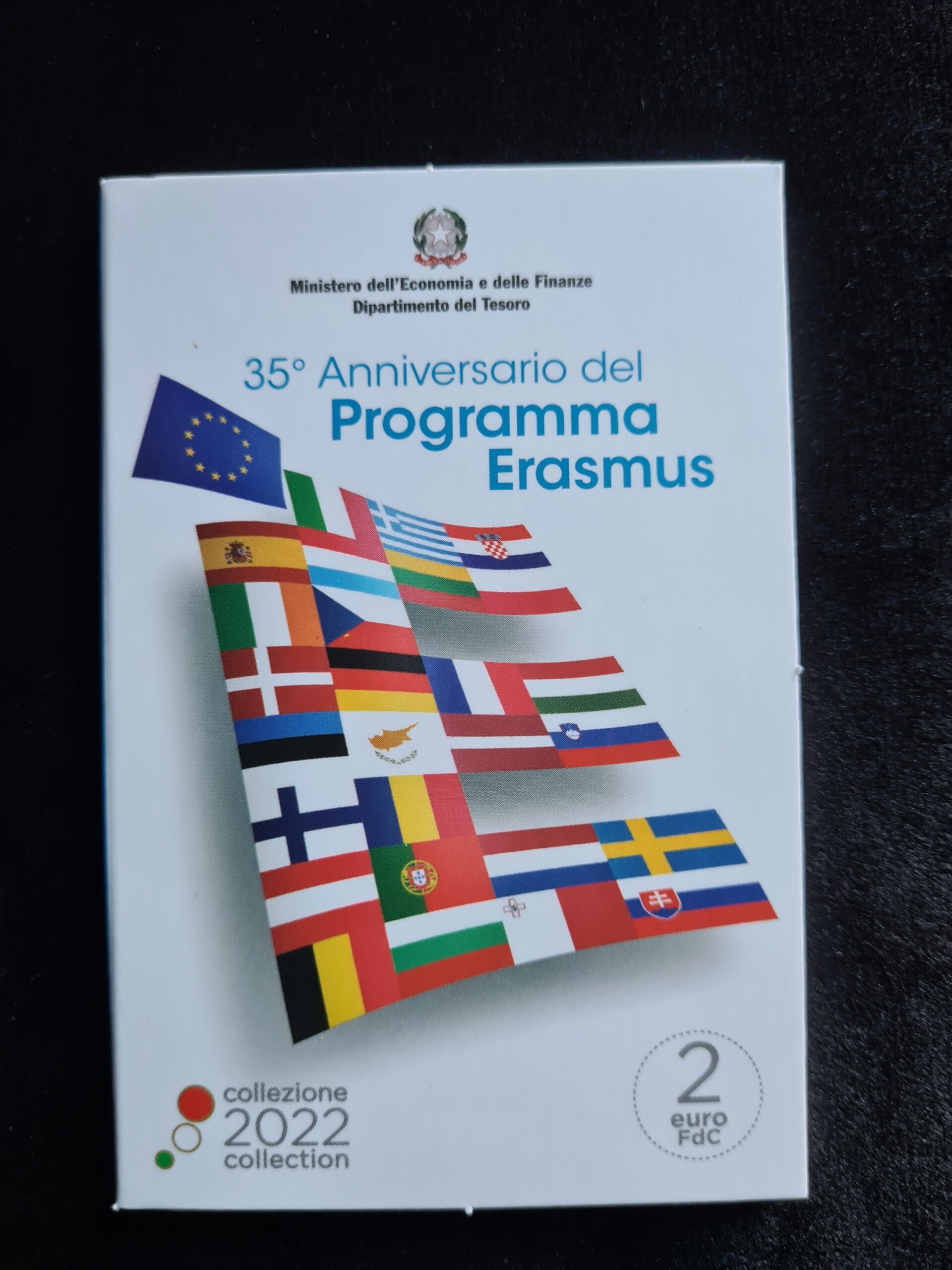2 euro Italie 2022 Erasmus BU in coincard