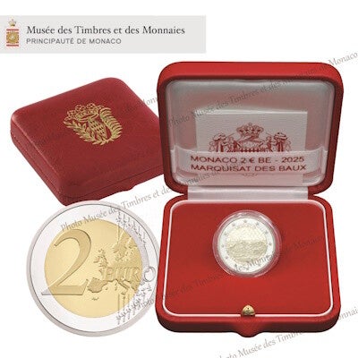 2 euro Monaco 2025 Markiezaat van Baux PROOF