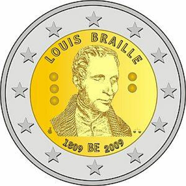 2 euro Belgie 2009 Louis Braille UNC