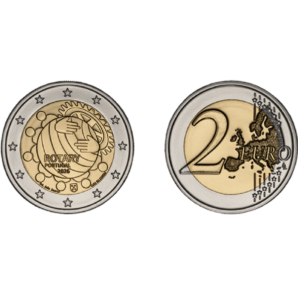 2 euro Portugal 2026 Rotary Club BU coincard