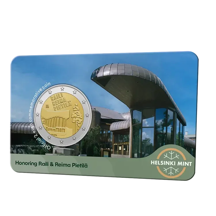 2 euro Finland 2026 Raili & Reima Pietilä BU coincard EN