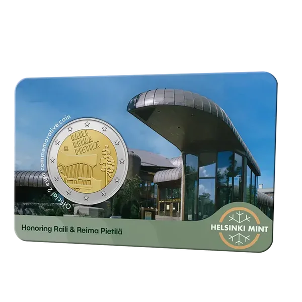 2 euro Finland 2026 Raili & Reima Pietilä BU coincard EN