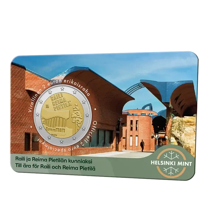 2 euro Finland 2026 Raili & Reima Pietilä BU coincard FI/SE