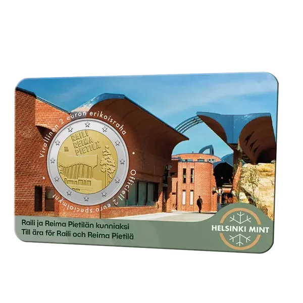 2 euro Finland 2026 Raili & Reima Pietilä BU coincard FI/SE
