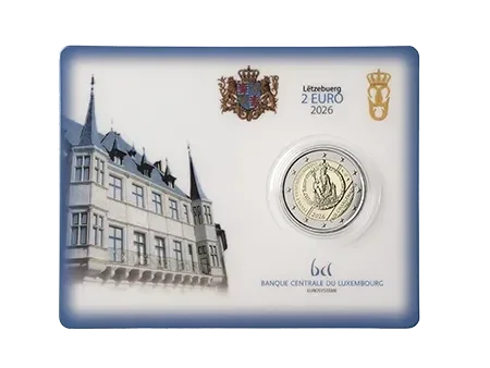 2 euro Luxemburg 2026 Uitreiking Karel de Grote prijs BU coincard