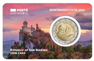 2 euro San Marino 2026 Muntmanifestatie limited edition in coincard