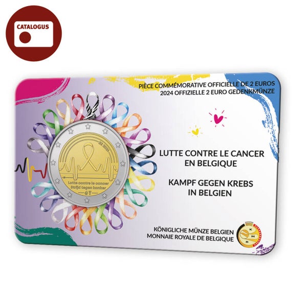 2 euro België 2024 ‘Strijd tegen Kanker in België’ BU in coincard FR