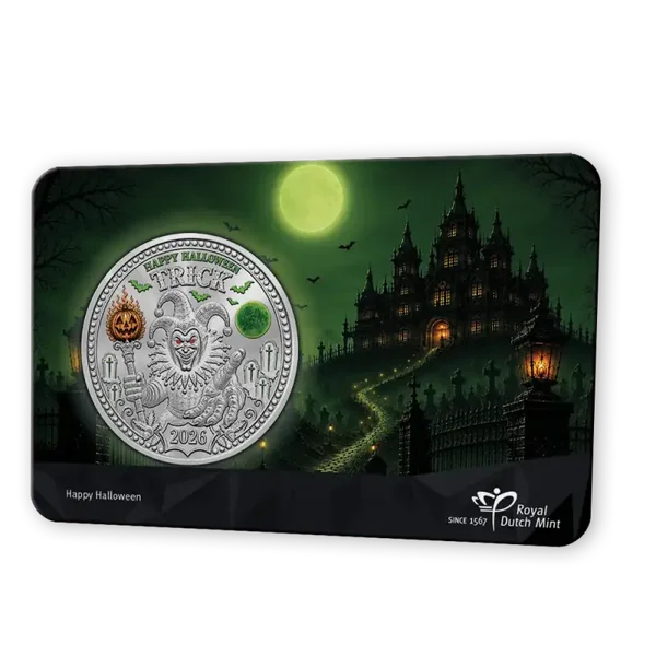 Nederland 2026 Halloween penning in coincard