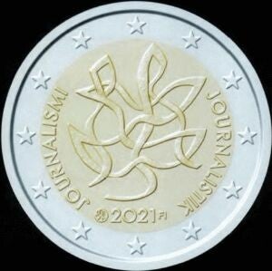 2 euro Finland 2021 Journalisme UNC
