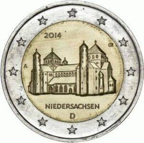 2 euro Duitsland 2014 Niedersachsen ADFGJ UNC