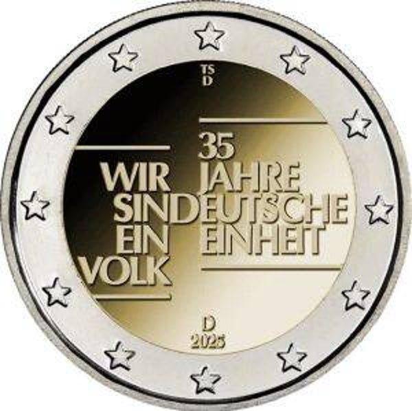 2 euro Duitsland 2025 35 Jaar Duitse Eenheid UNC
