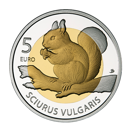 5 euro Luxemburg 2026 Rode Eekhoorn PROOF