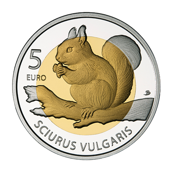 5 euro Luxemburg 2026 Rode Eekhoorn PROOF
