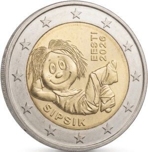 2 euro Estland 2026 Sipsik UNC