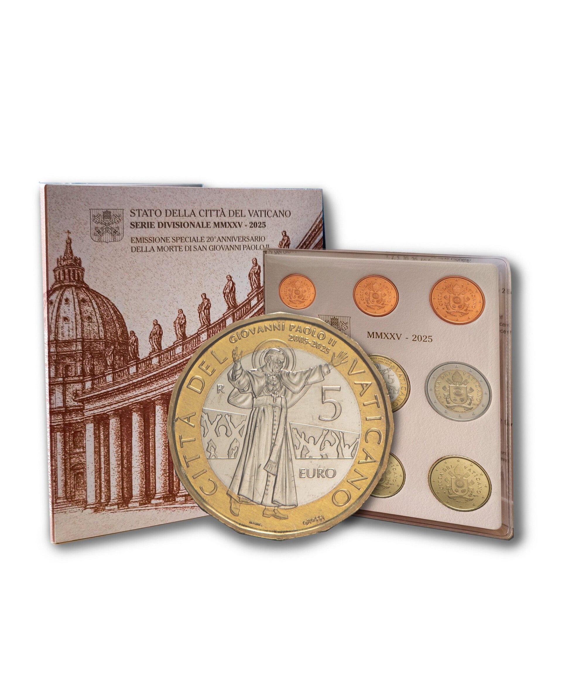 BU set Vaticaan 2025 + 5 euro blister