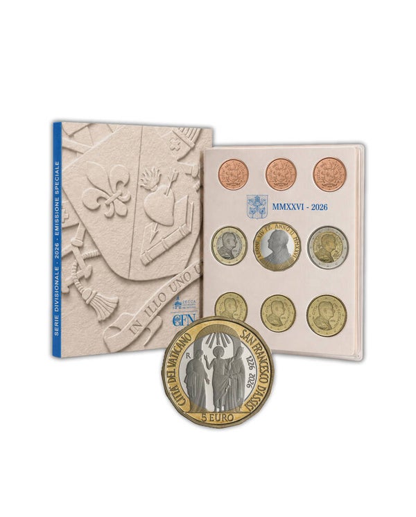 BU set Vaticaan 2026 + 5 euro blister