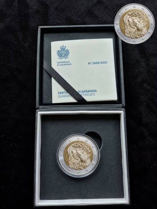 2 euro San Marino 2026 Francesco Assisi Reverse PROOF